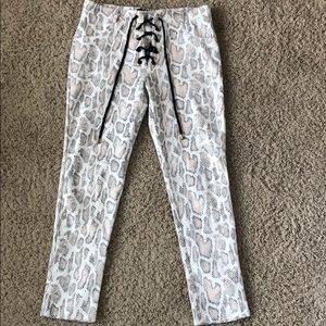Princess Polly printed snake pants